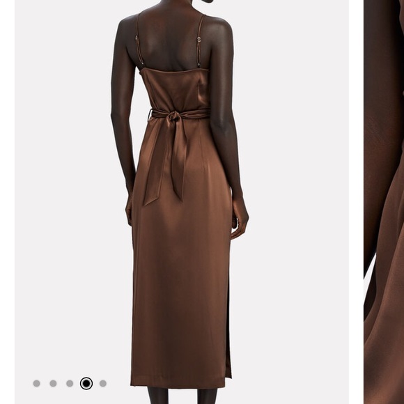 Nanushka Sayan Satin button drown dress Small NWT - Picture 3 of 8